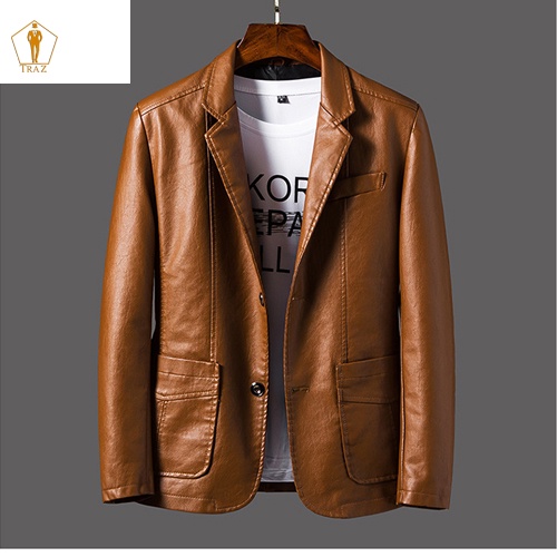 Áo Khoác Vest Da Nam TRAZ MEN Đờ Mi Chất Liệu Da Phong Cách Hàn Quốc Thời Trang Xuân Thu