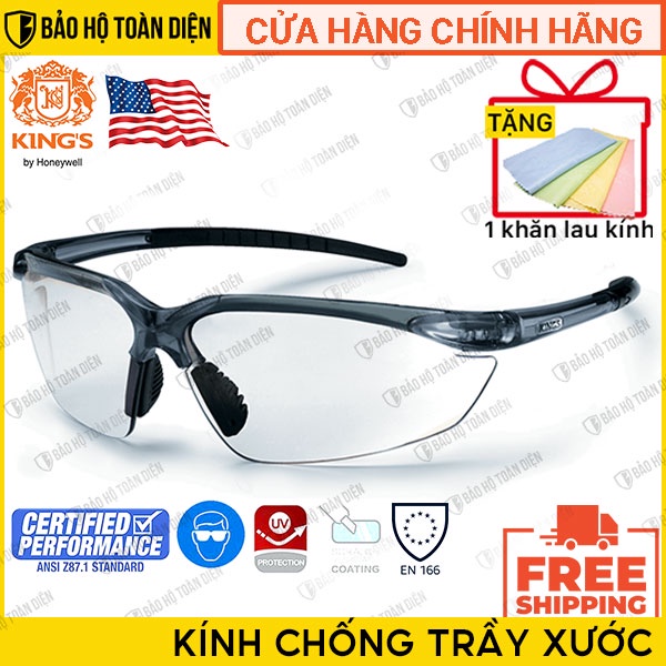 (RẺ, CHÍNH HÃNG) Kính bảo hộ Kings KY 711 [TẶNG KHĂN LAU KÍNH] Kính chống bụi, chống gió, kính chống tia UV dùng chạy xe