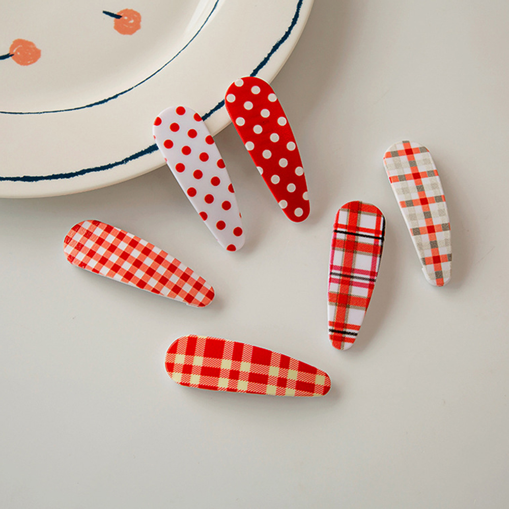 (Hàng Mới Về) 1 Cặp Kẹp Tóc Phong Cách Hàn Quốc Cổ Điển Đáng Yêu