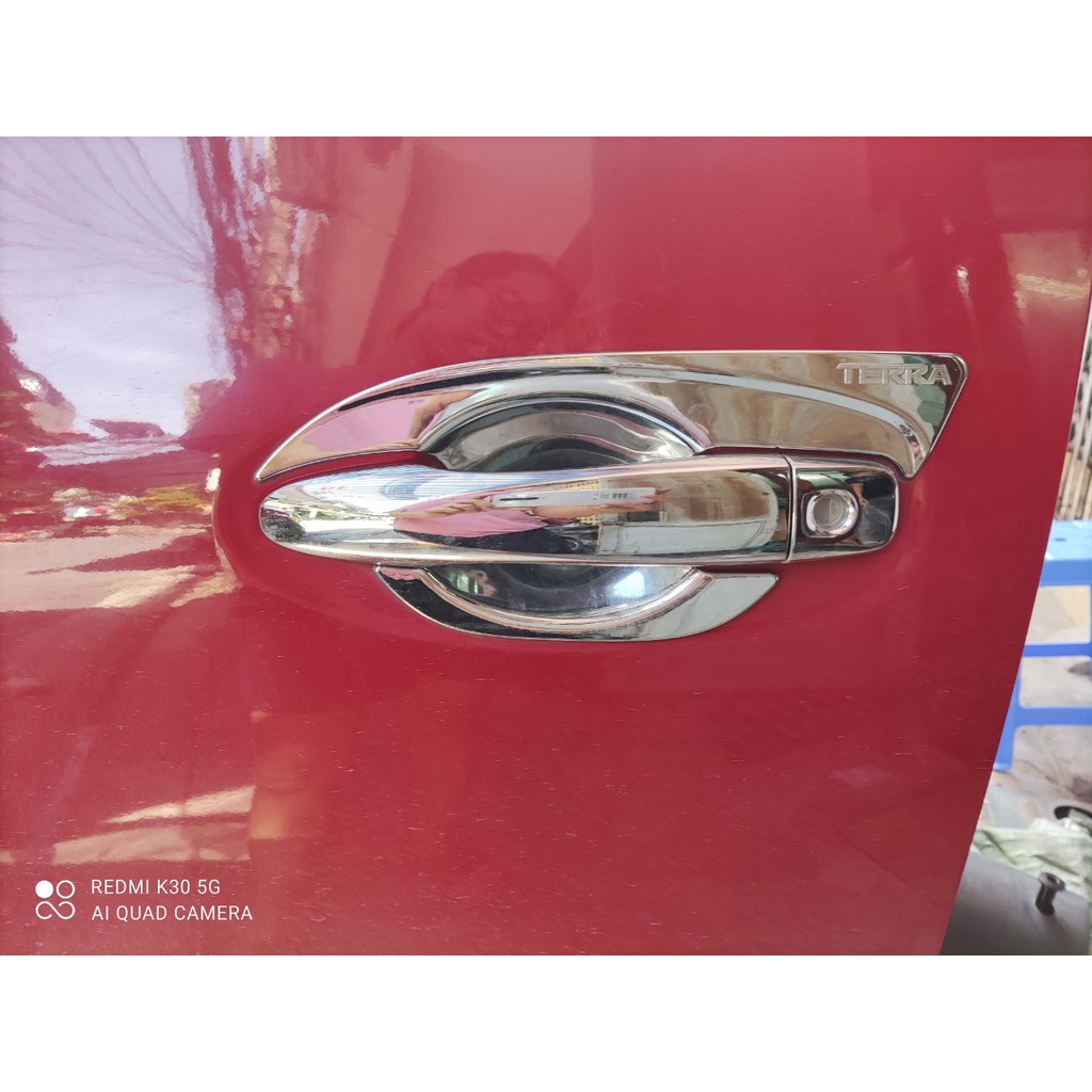 Ốp Hõm cửa mạ crom xe Nissan Terra 2018 2019 2020 mẫu cánh chim