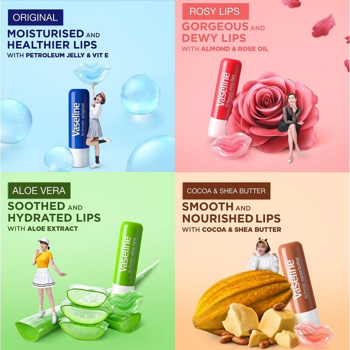 Son dưỡng Vaseline Lip Therapy 4.8g