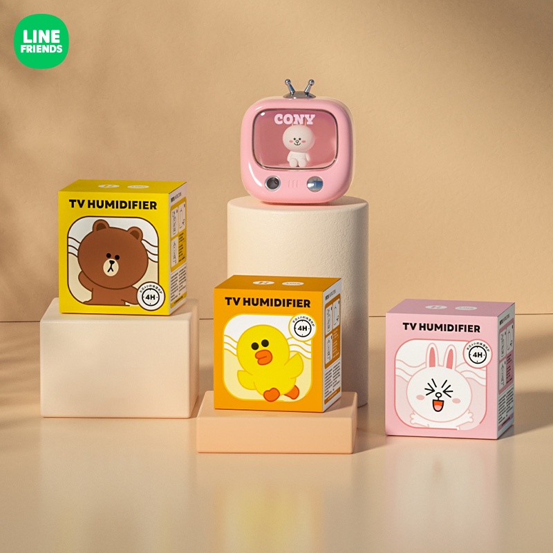 Youpin LINE FRIENDS Máy Phun Sương Tạo Độ Ẩm Không Khí Để Bàn Hình Gấu Nâu Hoạt Hình Nhỏ Dễ Thương