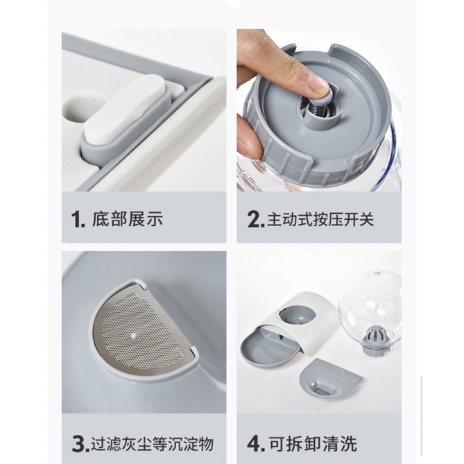 Bình nước tự động cho thú cưng (tặng kèm miếng lọc)