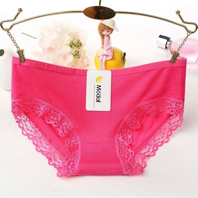 Combo 6 Quần Lót Nữ Coton Phối Ren MS1327
