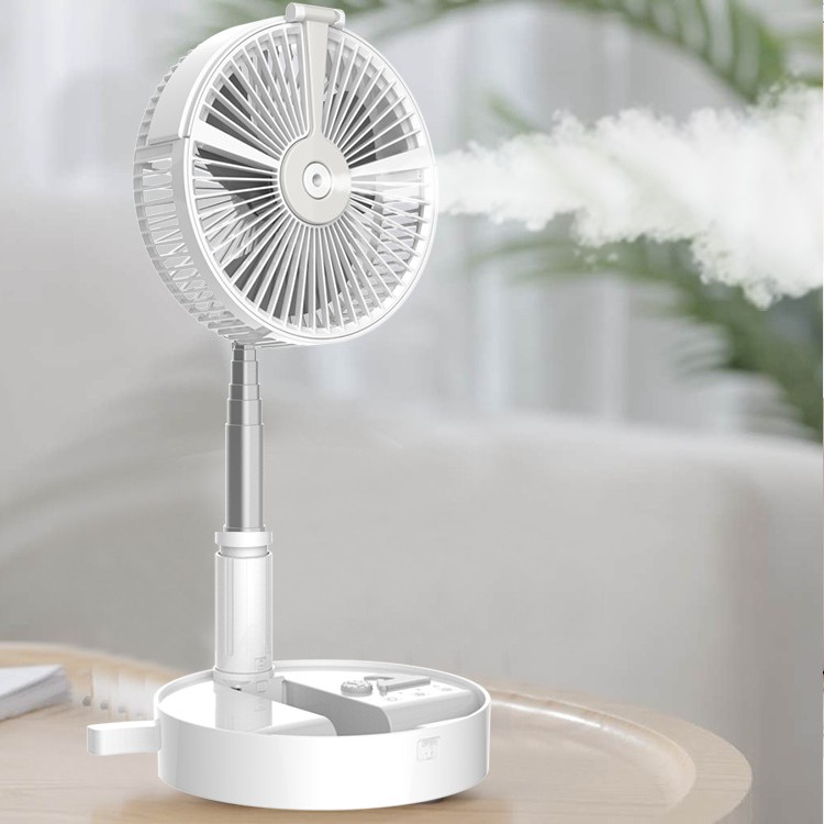 QUẠT TÍCH ĐIỆN PHUN SƯƠNG GẤP GỌN TÍCH HỢP ĐÈN NGỦ  VÀ  SẠC ĐIỆN THOẠI CỰC TIỆN LỢI QH9 | BigBuy360 - bigbuy360.vn