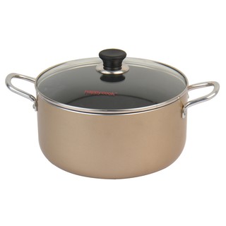 Nồi nhôm thân thẳng nắp kính Happy Cook 24cm AP06G4-24