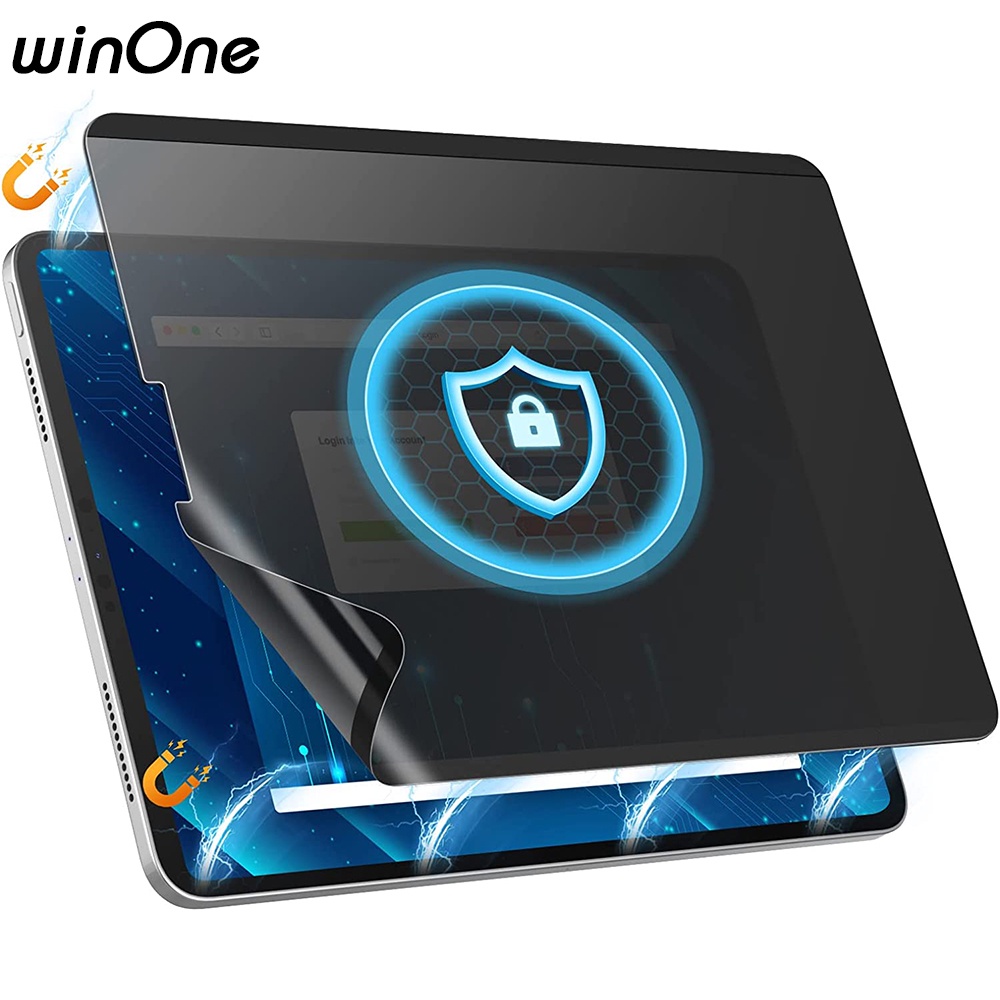 Miếng Dán Bảo Vệ Màn Hình Từ Tính Chống Nhìn Trộm Cho iPad Pro 12.9/Cho iPad Pro 11 / Mini 6 / Air 5, Miếng Dán Chống Nhìn Trộm Từ Tính PET Bảo Vệ Màn Hình có thể tháo rời & tái sử dụng for iPad Pro 11 Inch/Air 4th