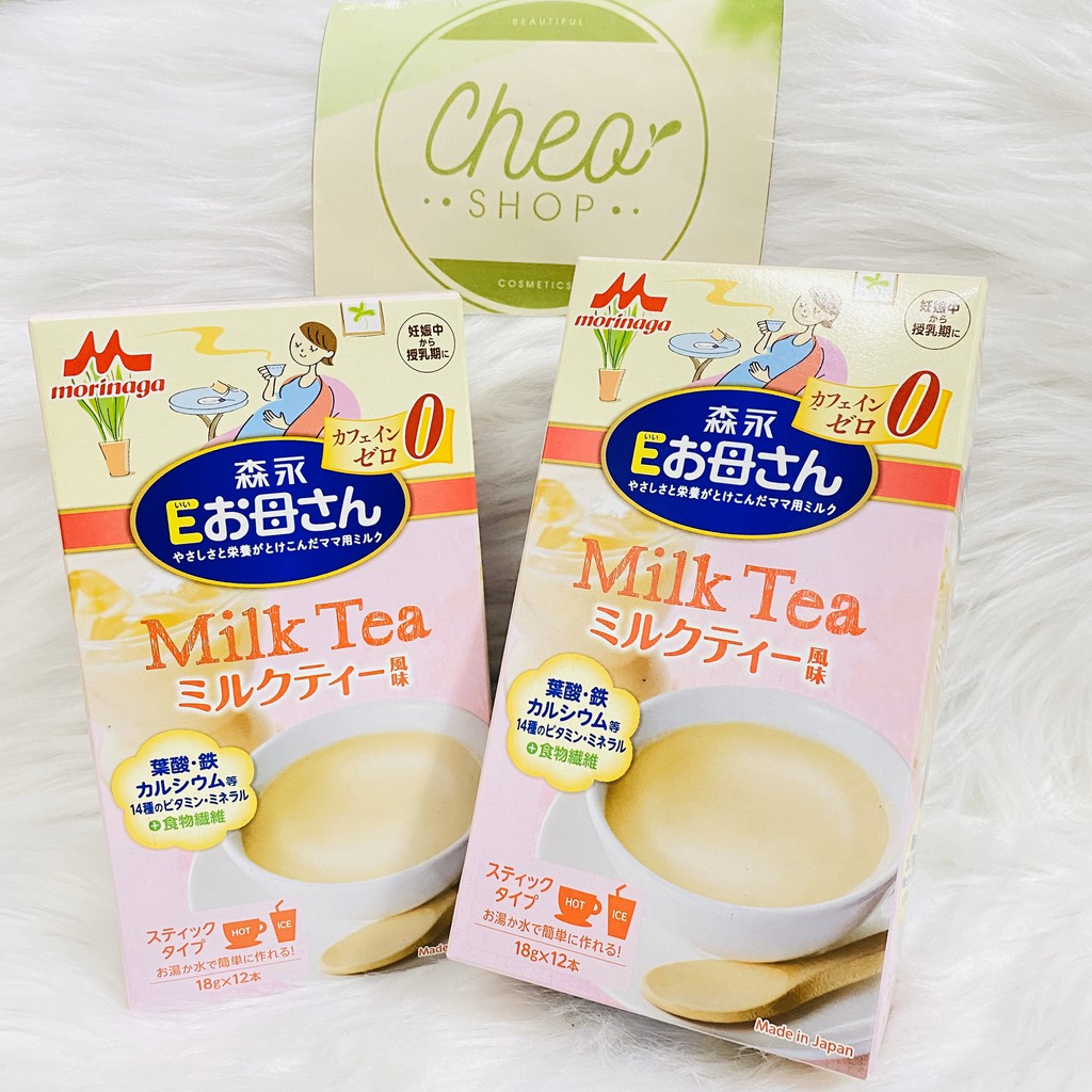 [Mã MKBC155 giảm 8% đơn 400K] [XÁCH TAY NHẬT] Sữa Bà Bầu Morinaga Milk Tea 216g