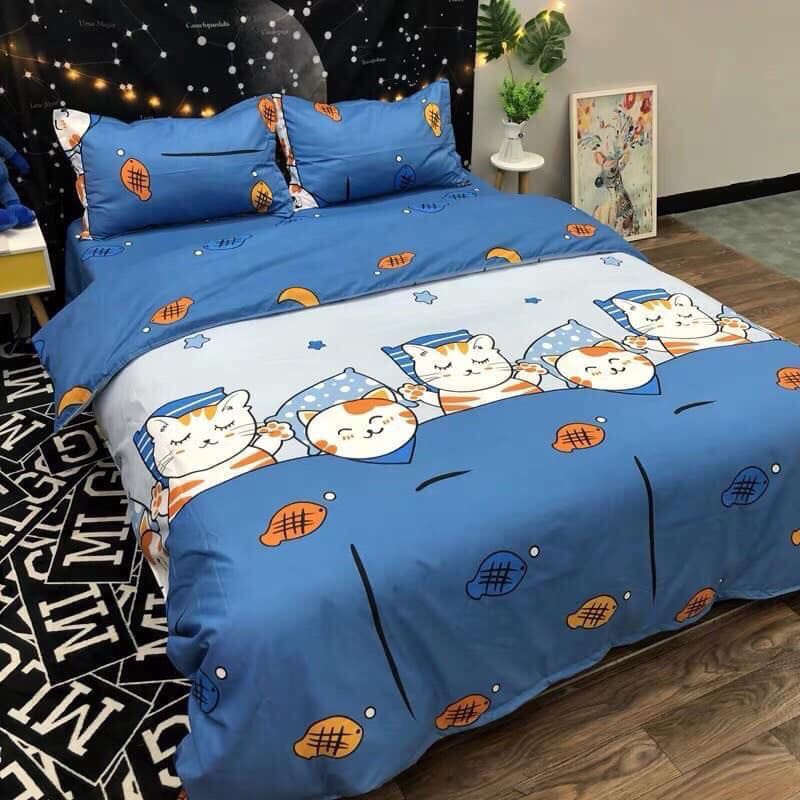 Ga bọc đệm bo chun-vải cotton poly mềm mịn-1m2/1m4/1m6/1m8-mẫu kẻ râu ghi | BigBuy360 - bigbuy360.vn