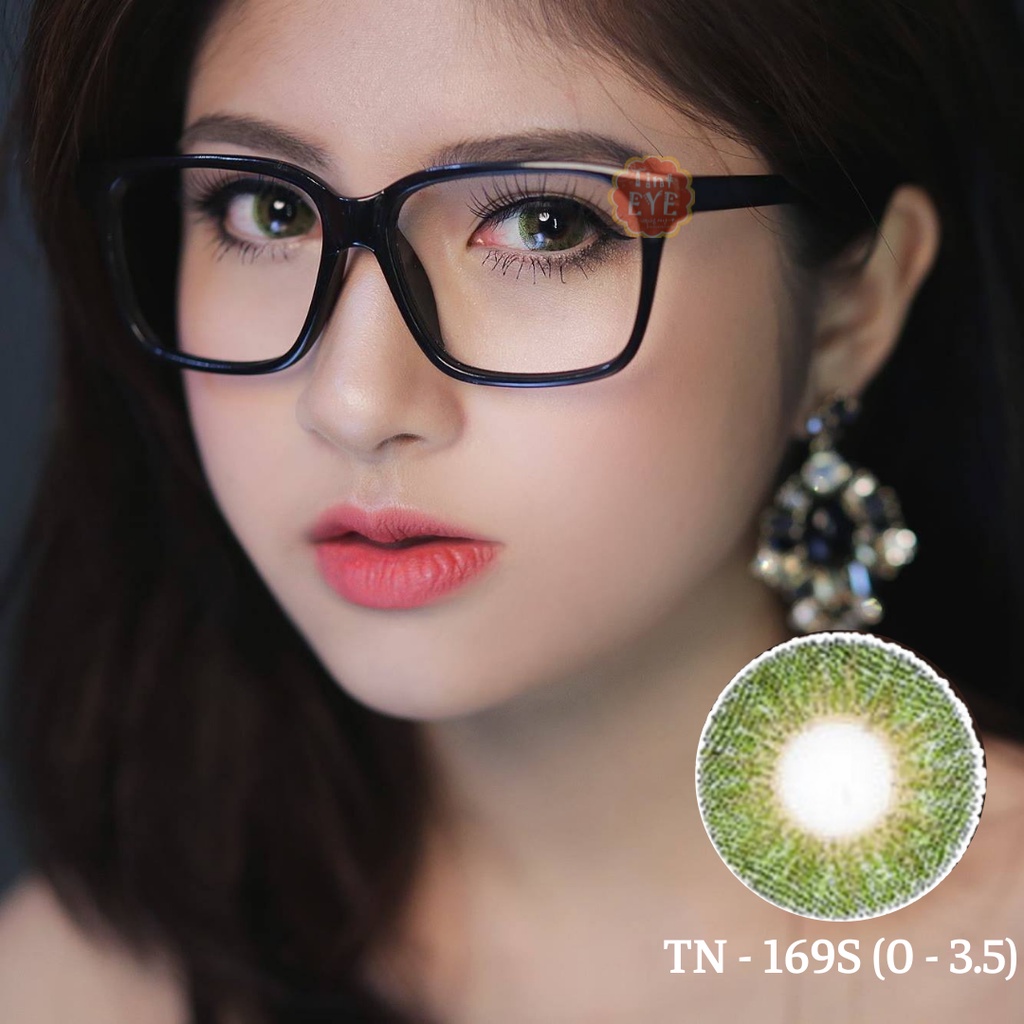 [Tặng Combo 115k] Kính Áp Tròng Tinteye Lens TN-169s Xanh Lá Tây Tự Nhiên