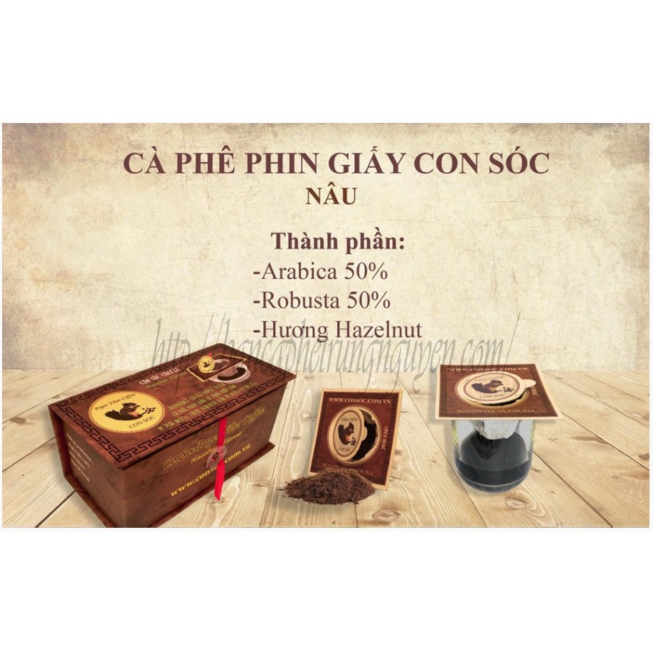 CÀ PHÊ CON SÓC NÂU (HỘP ĐƠN)
