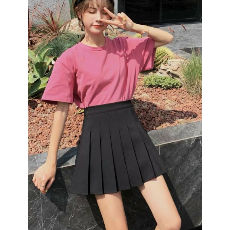 Chân váy tennis xếp ly ngay ngắn VTSN 7 có quần trong, váy mini skirt kiểu nữ xếp li tenis trắng đen học sinh ulzzang | BigBuy360 - bigbuy360.vn