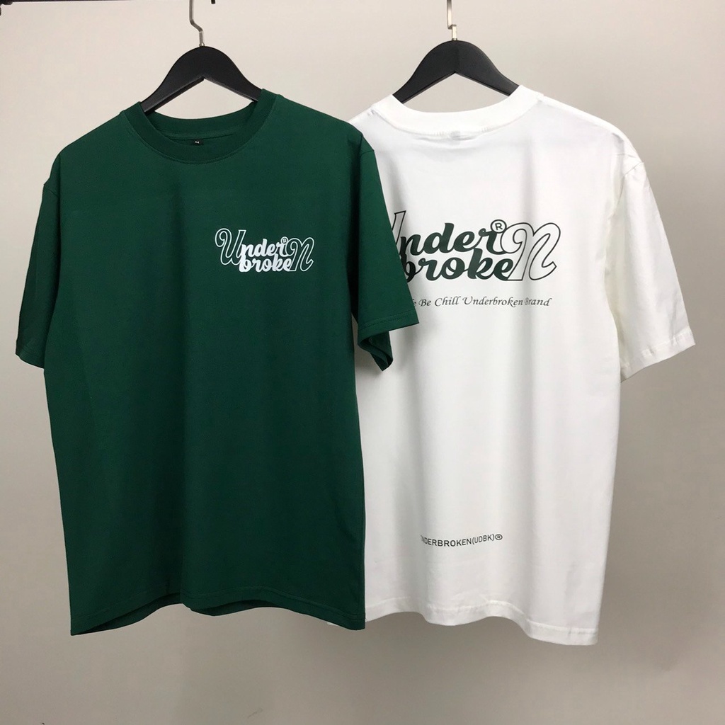 [VIDEO+FREESHIP ] ÁO THUN NAM NỮ FORM RỘNG TAY LỠ IN CHỮ UNBROKE MÀU XANH LÁ THẤM HÚT MỒ HÔI TỐT CAO CẤP NITIQC