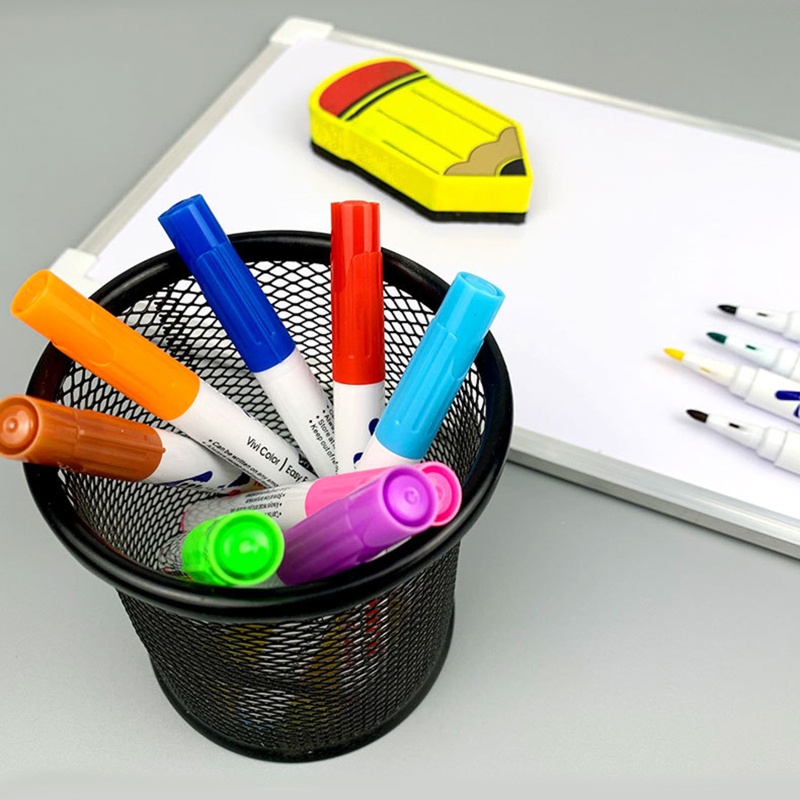 Set 12 Bút Lông Viết Bảng Có Thể Xóa Được Nhiều Màu Sắc Dành Cho Văn Phòng / Trường Học