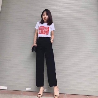 (Ảnh thật) Quần ống sớ vải dáng dài MSCT8