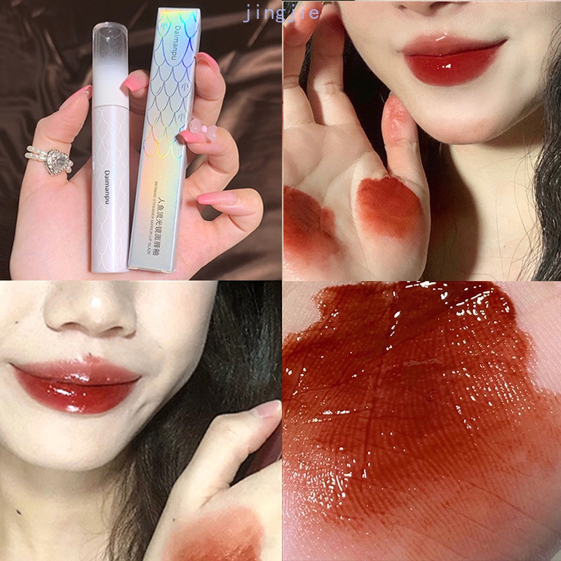 Son Kem Daimanpu Chống Dính Cốc Thiết Kế Vỏ Son Hình Đuôi Nàng Tiê