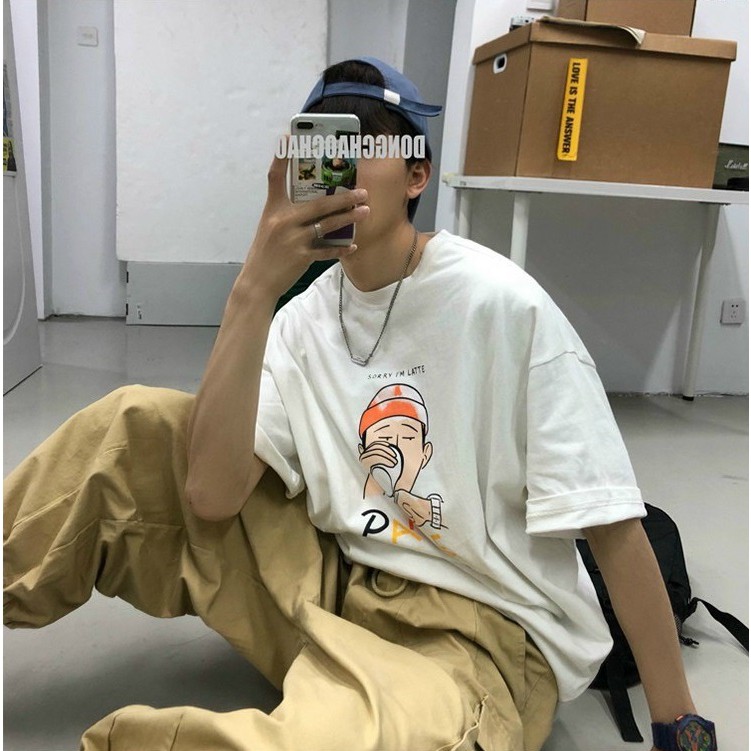 [Có full video] Áo thun nam form rộng tay lỡ Pance - Trùm Chuyên Sỉ Thời Trang | BigBuy360 - bigbuy360.vn