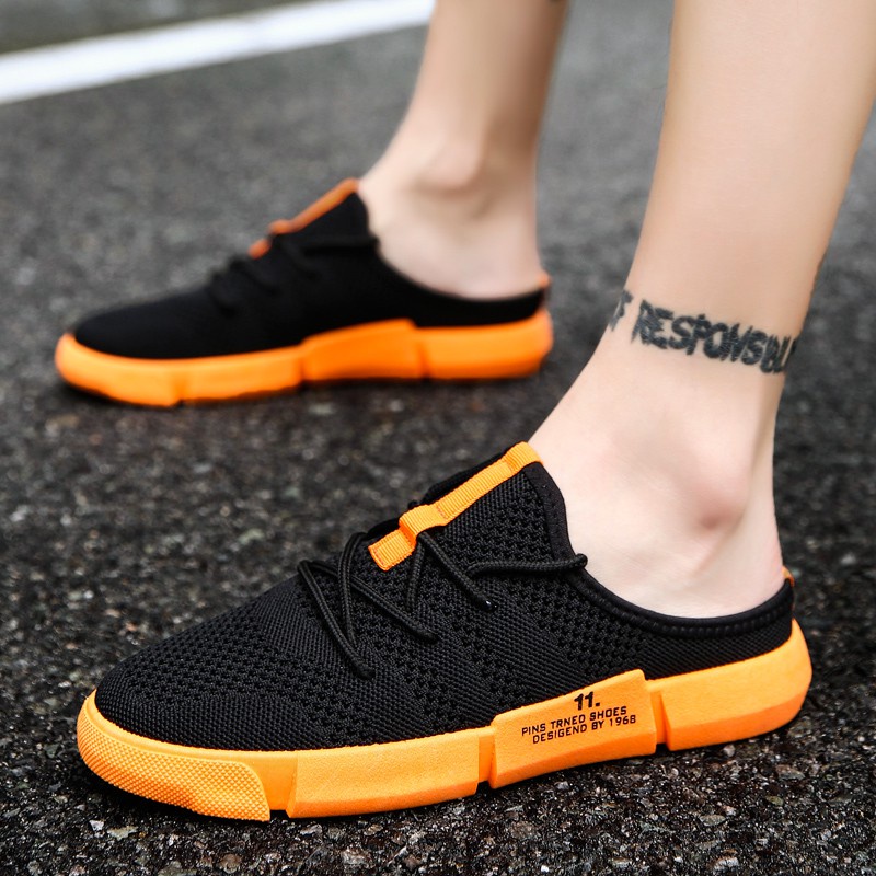 Xăng đan Lưới Cao Su Chống Trượt Thời Trang Mùa Hè Cho Nam