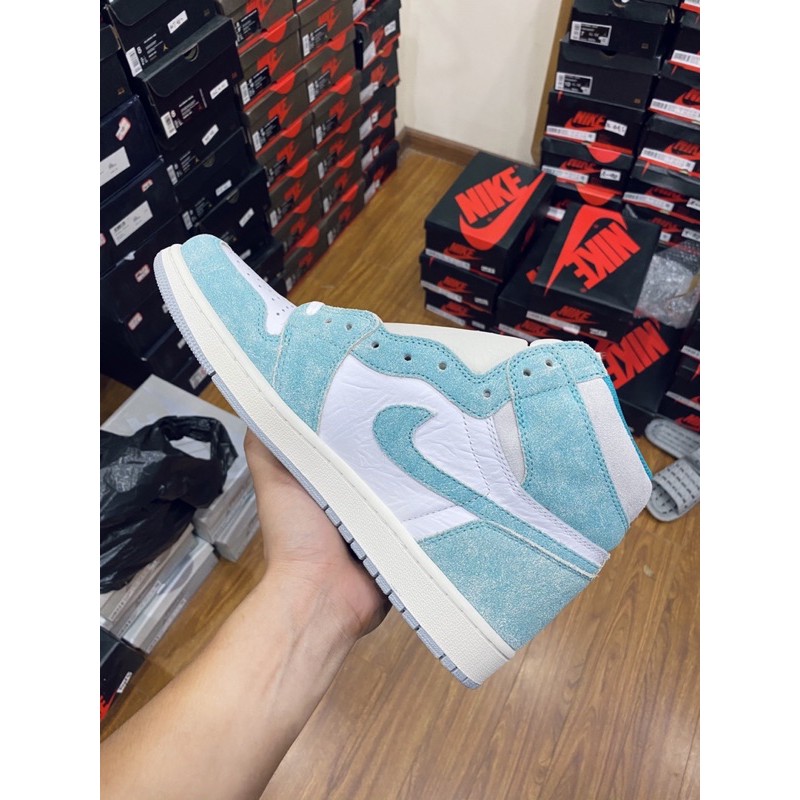 [AGsneaker] Giày thể thao cổ cao xanh ngọc chân bè fit lên 1 size... | BigBuy360 - bigbuy360.vn