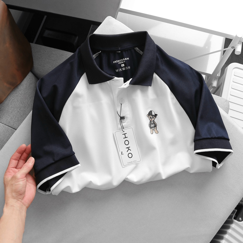 Áo thun nam cổ trụ cao cấp in họa tiết phối màu cá tính phong cách sang trọng lịch lãm hot trend [NEW UNISEX]