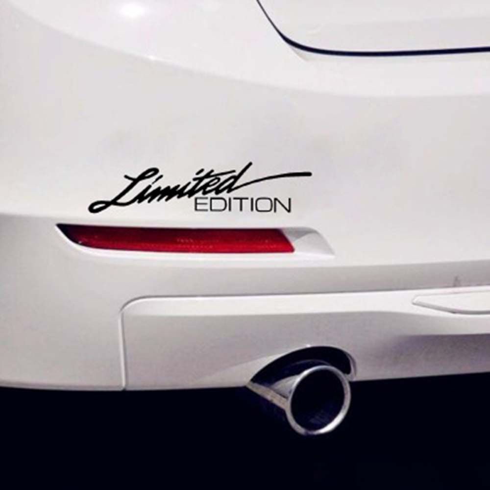 Miếng dán trang trí xe hơi/ xe máy chống nước họa tiết chữ Limited Edition nhiều màu sắc tùy chọn