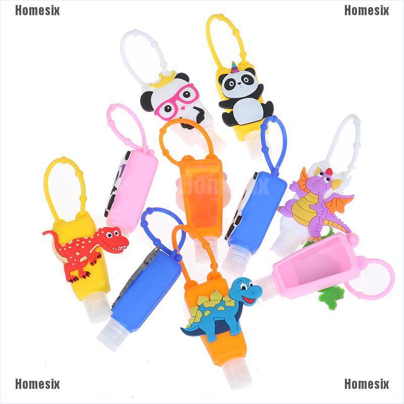 [zHMSI] Cute Silicone Hand Sanitizer Pocketable Antibacterial Holder With Empty Bottle TYU