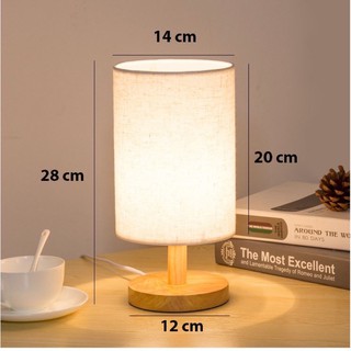 Đèn Ngủ Led Để Bàn Chân Gỗ Tự Nhiên