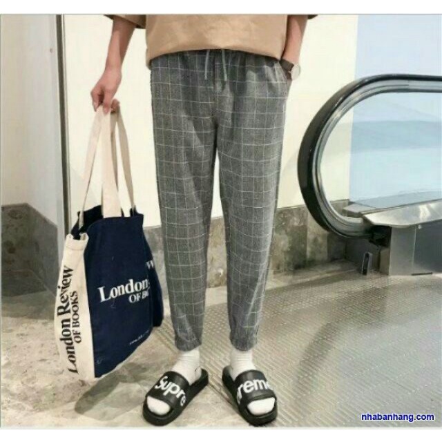 Quần Ca rô Nữ Ống Côn Eo Co Giãn Nhẹ Nhàng Form Chuẩn Mặc Đẹp Phù Hợp Đi Chơi, Du Lịch Mọi Nơi [NEW UNISEX]