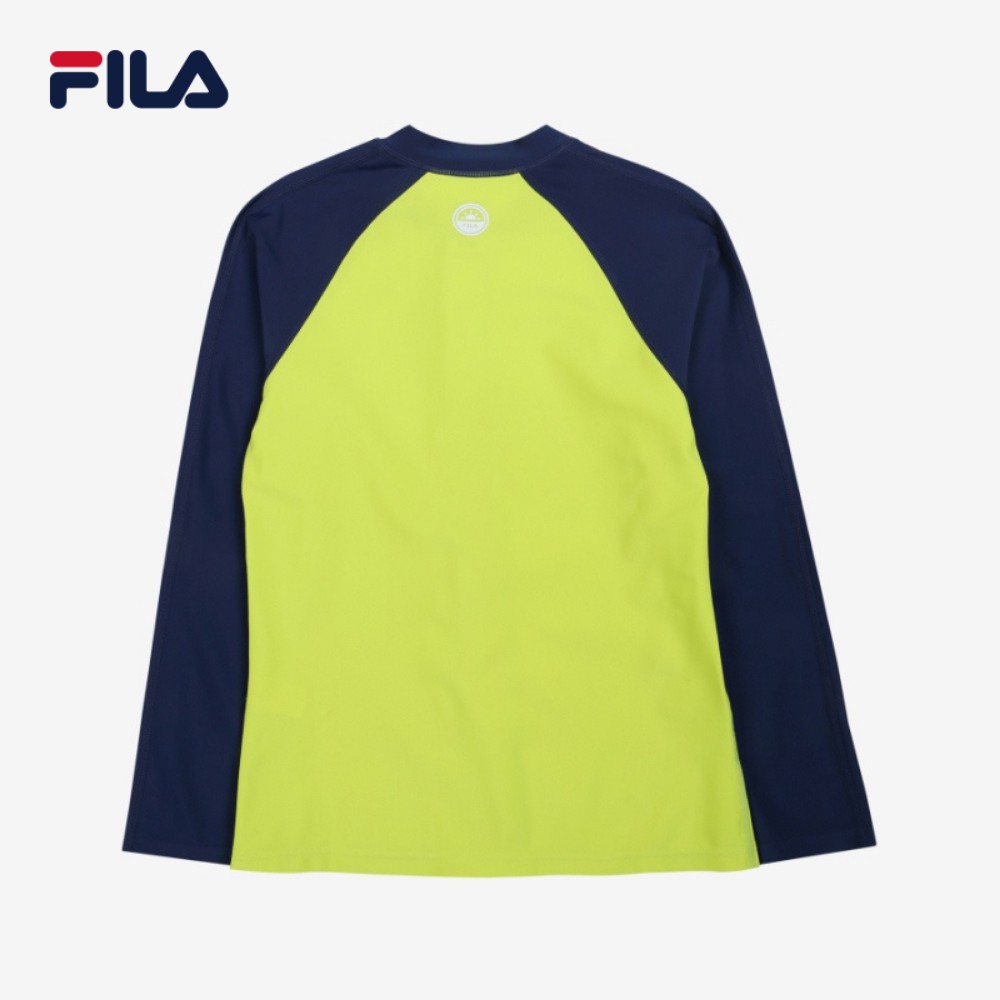 Áo bơi chống nắng trẻ em FILA Uno Zip-Up Rt Rashguard FK2RTC2602X-AGR