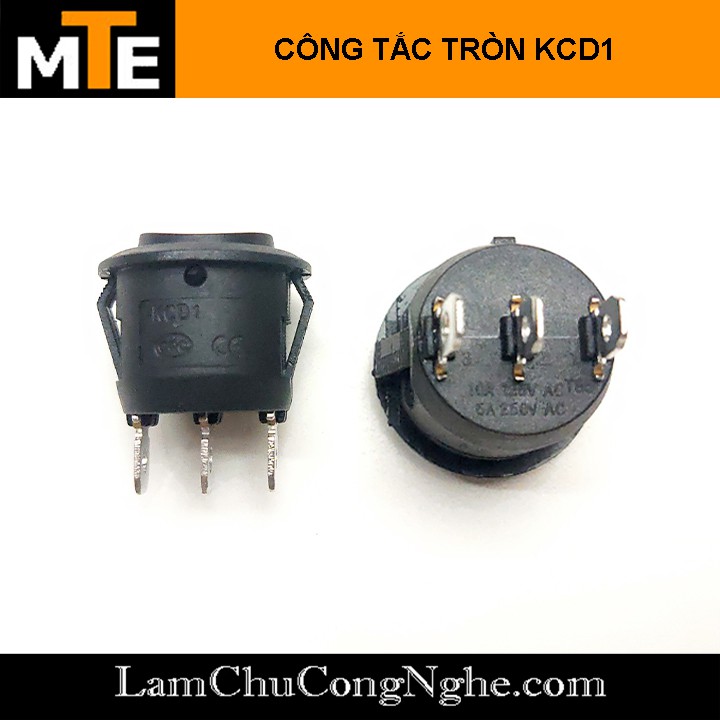 Công Tắc Bập Bênh Tròn 3 vị trí KCD1
