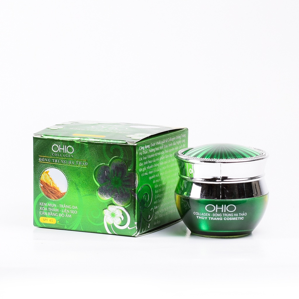 Kem Ngừa Mụn, Trắng da, Cân bằng độ ẩm OHIO Collegen - Đông Trùng Hạ Thảo (20g) | BigBuy360 - bigbuy360.vn