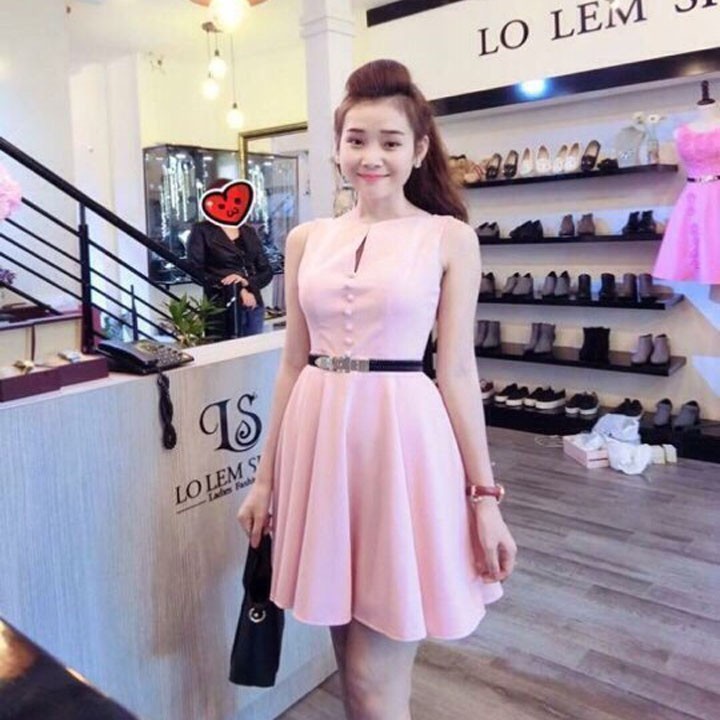 Đầm Dự Tiệc, Váy Dáng Xòe Dự Tiệc, Công Sở Sang Trọng (Tặng Kèm Dây Nịch)
