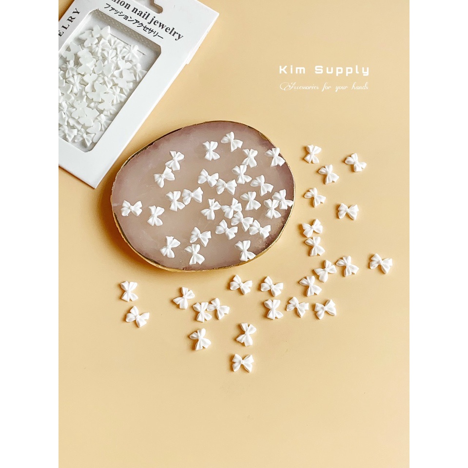 Charm nơ đính móng siêu xinh dành cho Nail combo 10 cái