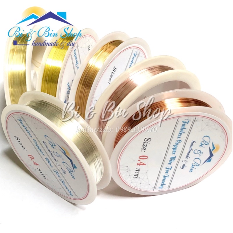 Dây Kẽm Handmade Cao Cấp Bền Màu Làm Trang Sức Handmade