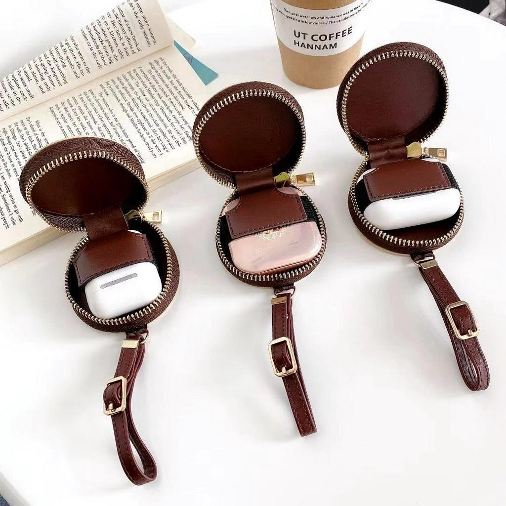 Hộp Đựng Bảo Vệ Tai Nghe Airpods 123 Bằng Da