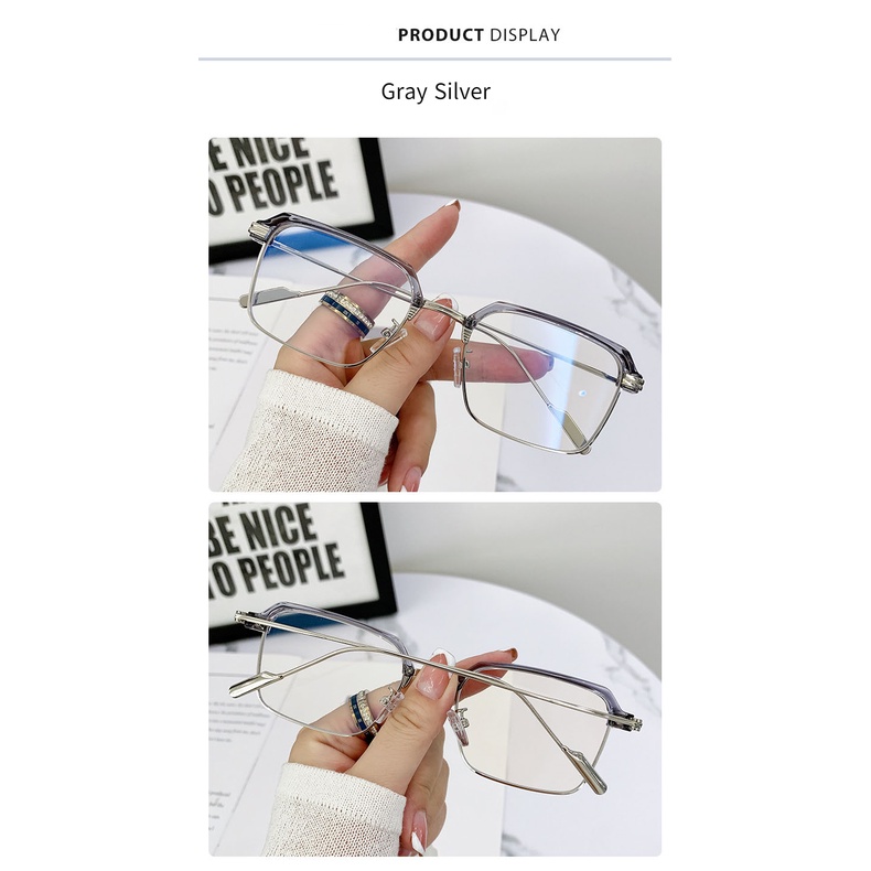 Kính Mát Gọng Kim Loại Chống Bức Xạ Thời Trang Cho Nam Nữ