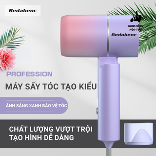 Máy sấy tóc tạo kiểu Bedabenc tạo kiểu tóc chuyên nghiệp có ánh sáng xanh dưỡng tóc SPB00656