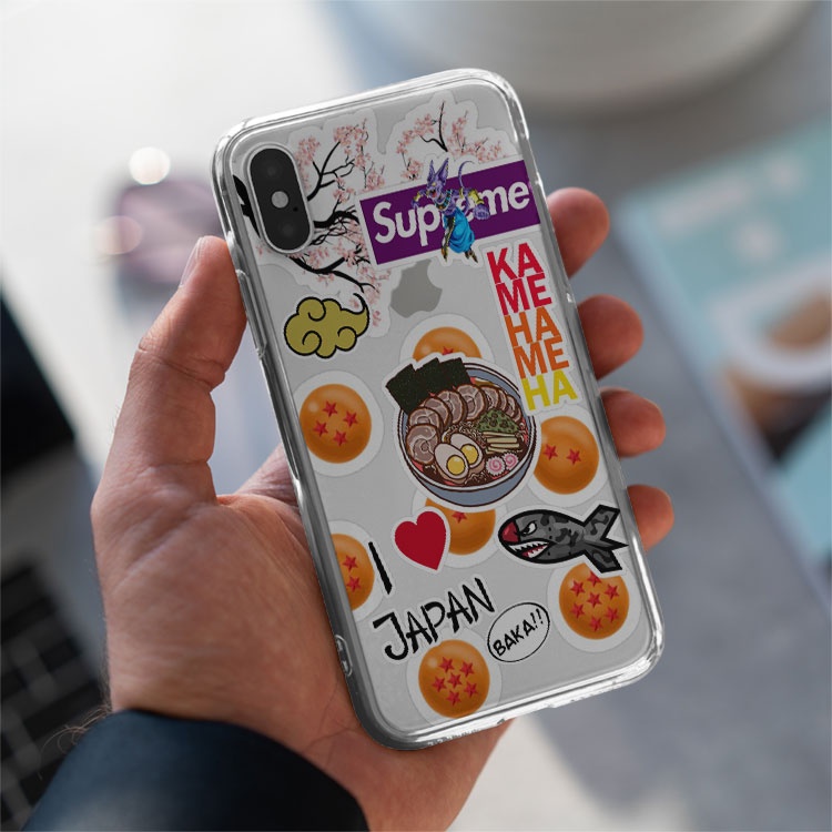 Ốp iphone Supreme Ramen Bape cho Iphone 6 7 8 Plus 11 12 Pro Max X Xr TMAPOD00022