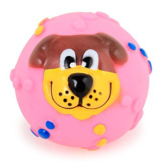 Đồ chơi cho chó bóng hình gấu màu hồng 30g - Bivido Pet Shop