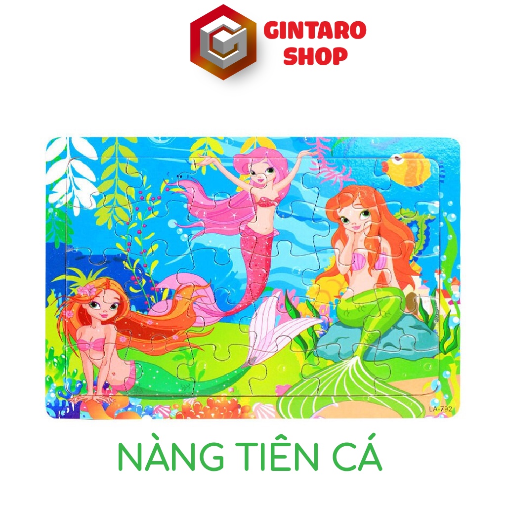 Bộ xếp hình 30 miếng cho bé , Puzzle xếp hình giúp bé phát triển tư duy và tính kiên trì từ nhỏ GINTARO SHOP