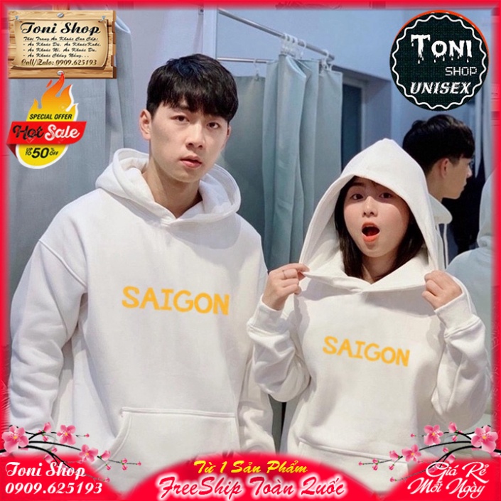 ÁO HOODIE SÀI GÒN ƠI - In Pet Siêu Bền Siêu Đẹp - Full Size Full Màu