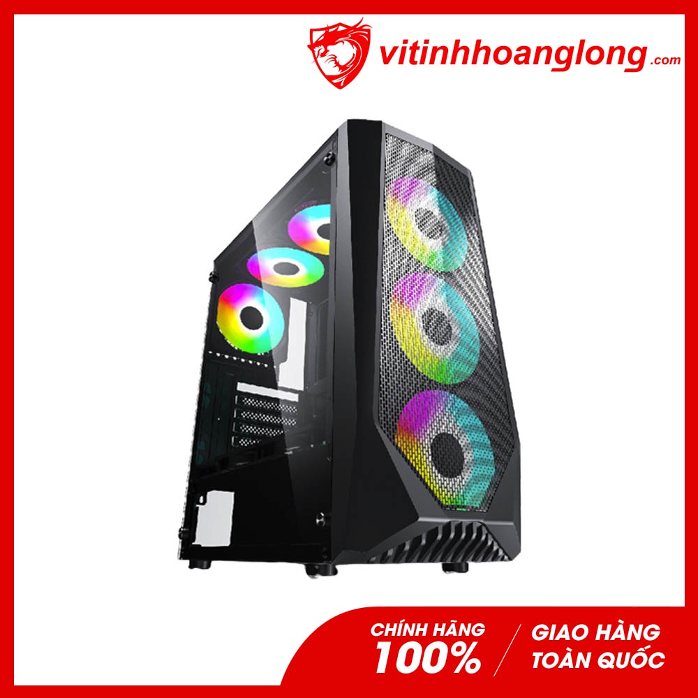 Thùng máy tính | Vỏ case VSPTECH Gaming KA-230 (No Fan) - Hàng chính hãng - Màu đen