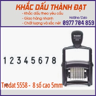 Dấu Trodat 5558 Professional 8 số liền mực cao 5mm