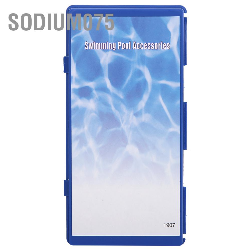 Sodium075 PH Chlorine Water Quality Test Kit Swimming Pool Tester Testing Box