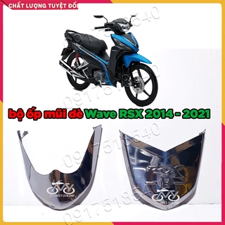 Bộ ốp mỏ dè INOX WAVE RSX 2014 - 2024 ( Giá 1 Bộ Trước, Sau )