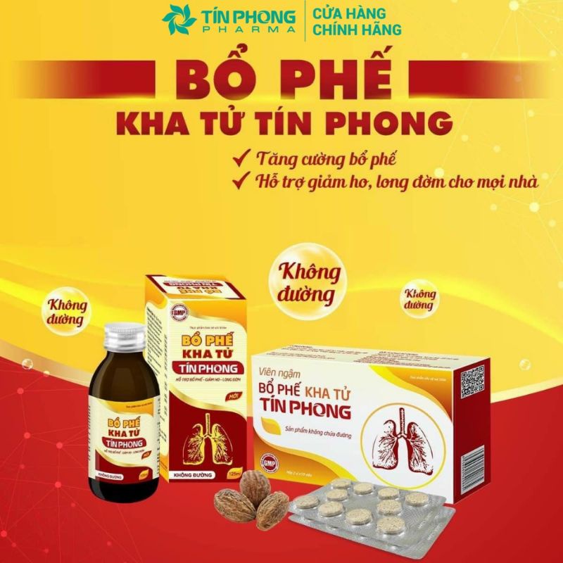 Siro Giảm Ho Bổ Phế Kha Tử Tín Phong 125ml