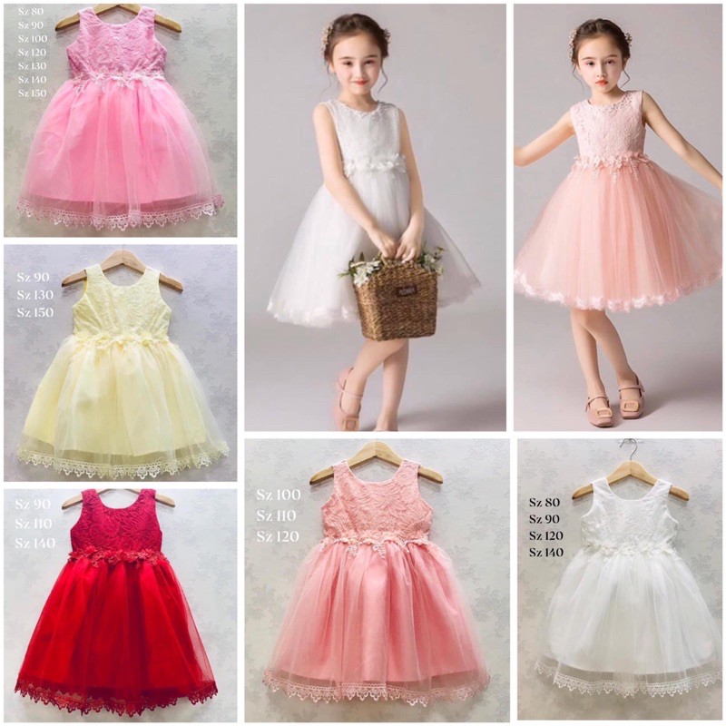 Đầm ren tiệc xuất Hàn cao cấp Pengin Kids