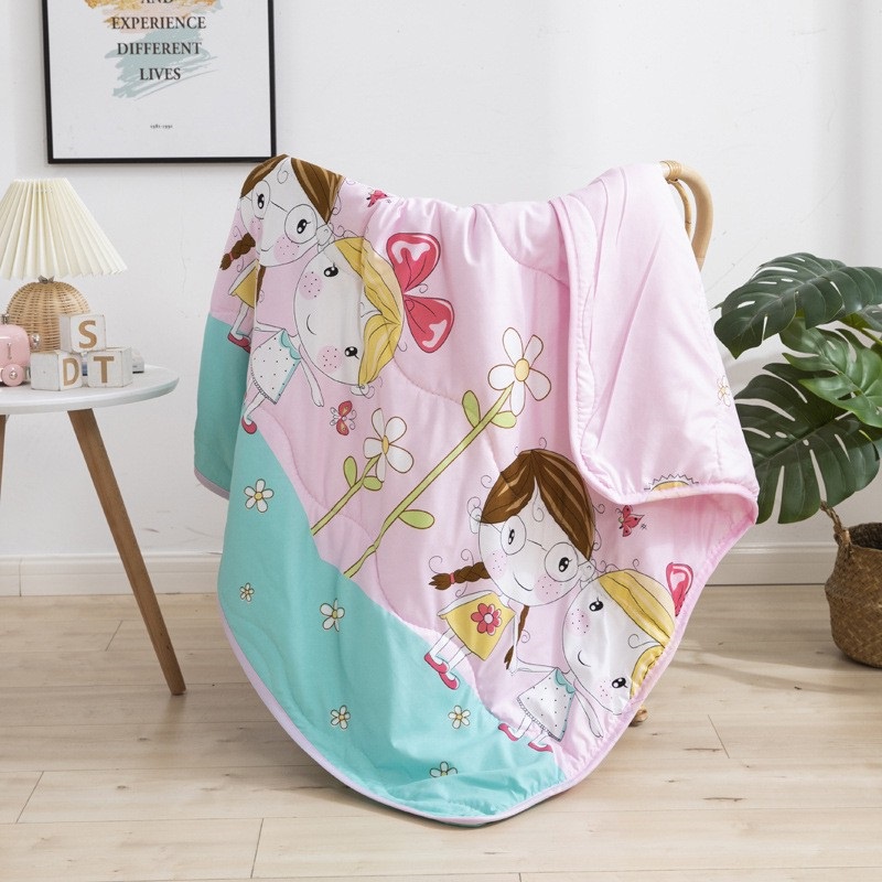 [SIÊU GIẢM GIÁ] Chăn trẻ em cotton đũi hè thu 2 mặt cho bé nhiều mẫu mới, mền đến trường, đắp văn phòng 1mx1m4 siêu