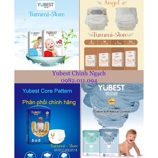 Bỉm Yubest Natural / Angel / Gold quần / dán Nội Địa Trung Quốc S132/M108/L96/XL84/XXL72