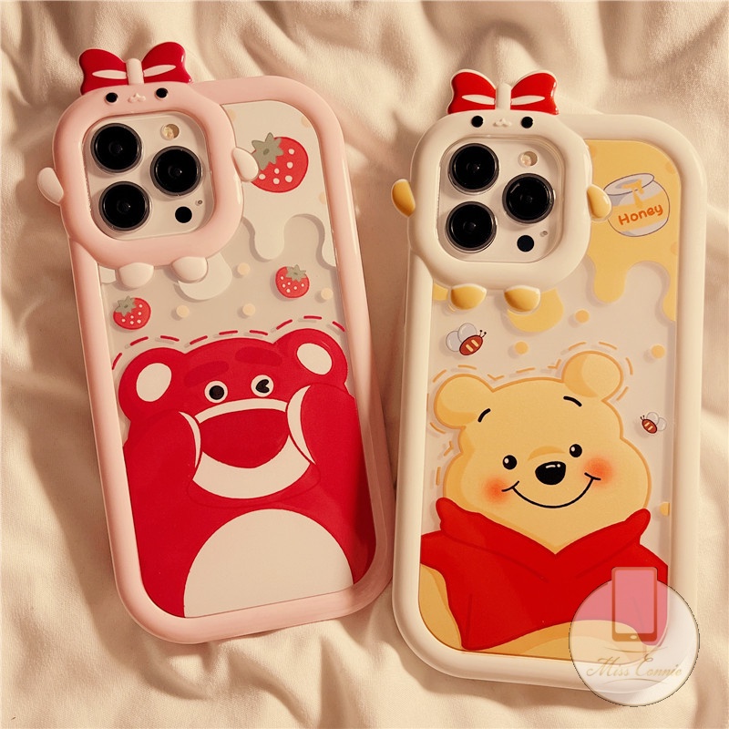 Ốp Điện Thoại TPU Mềm Chống Vỡ In Hình Gấu Pooh Dễ Thương Cho IPhone 11 12 14 13 Pro MAX 6 6S 7 8 Plus XR X XS MAX SE